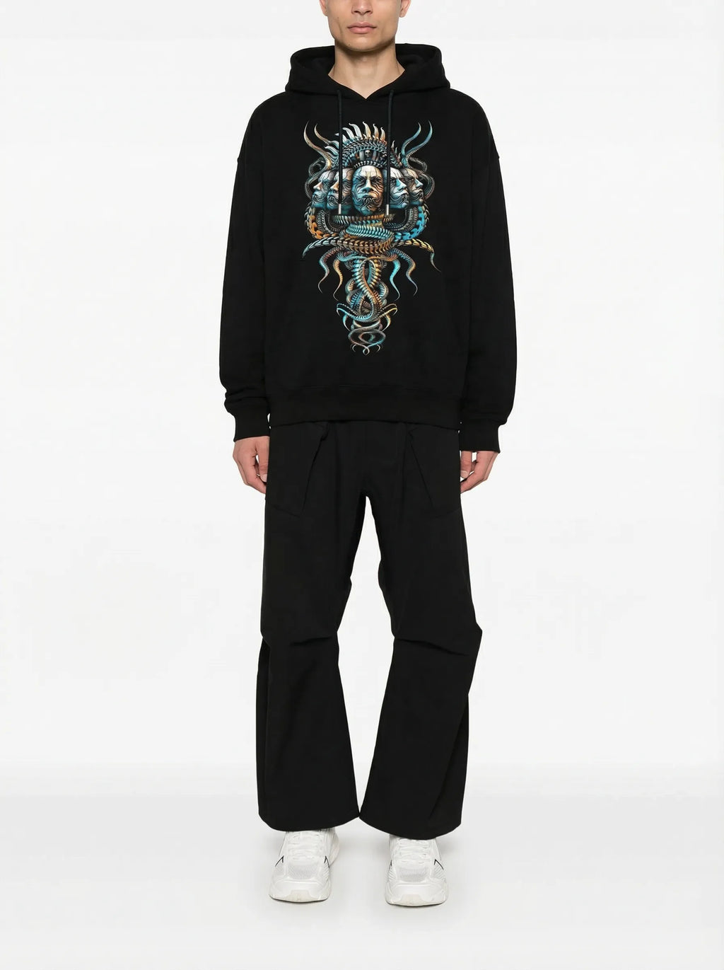 Áo hoodie FesFas in hình gương mặt rắn