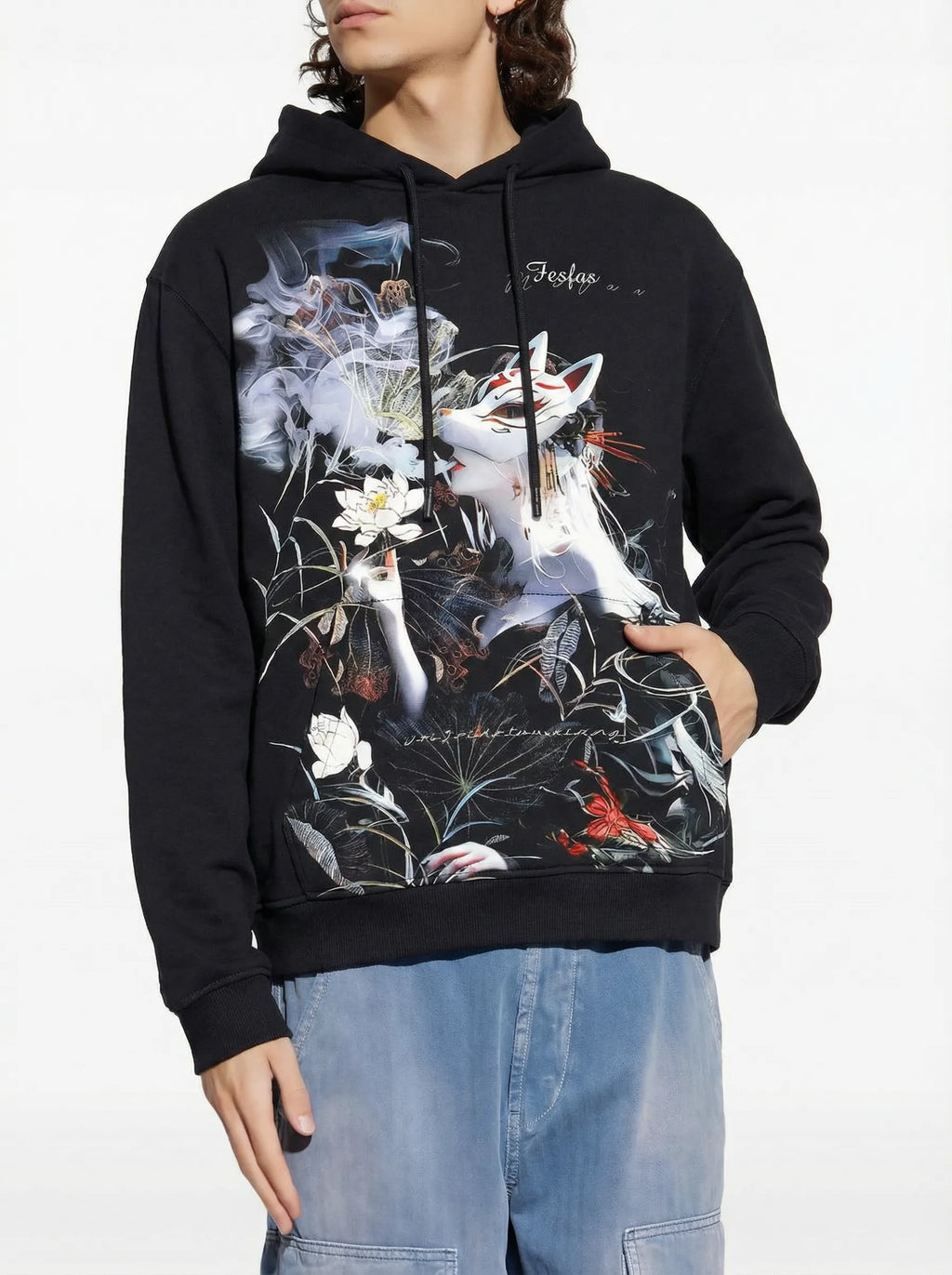 Bộ hoodie FesFas in hình japanese hình xăm