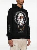 Áo hoodie FesFas in hình cúc trắng
