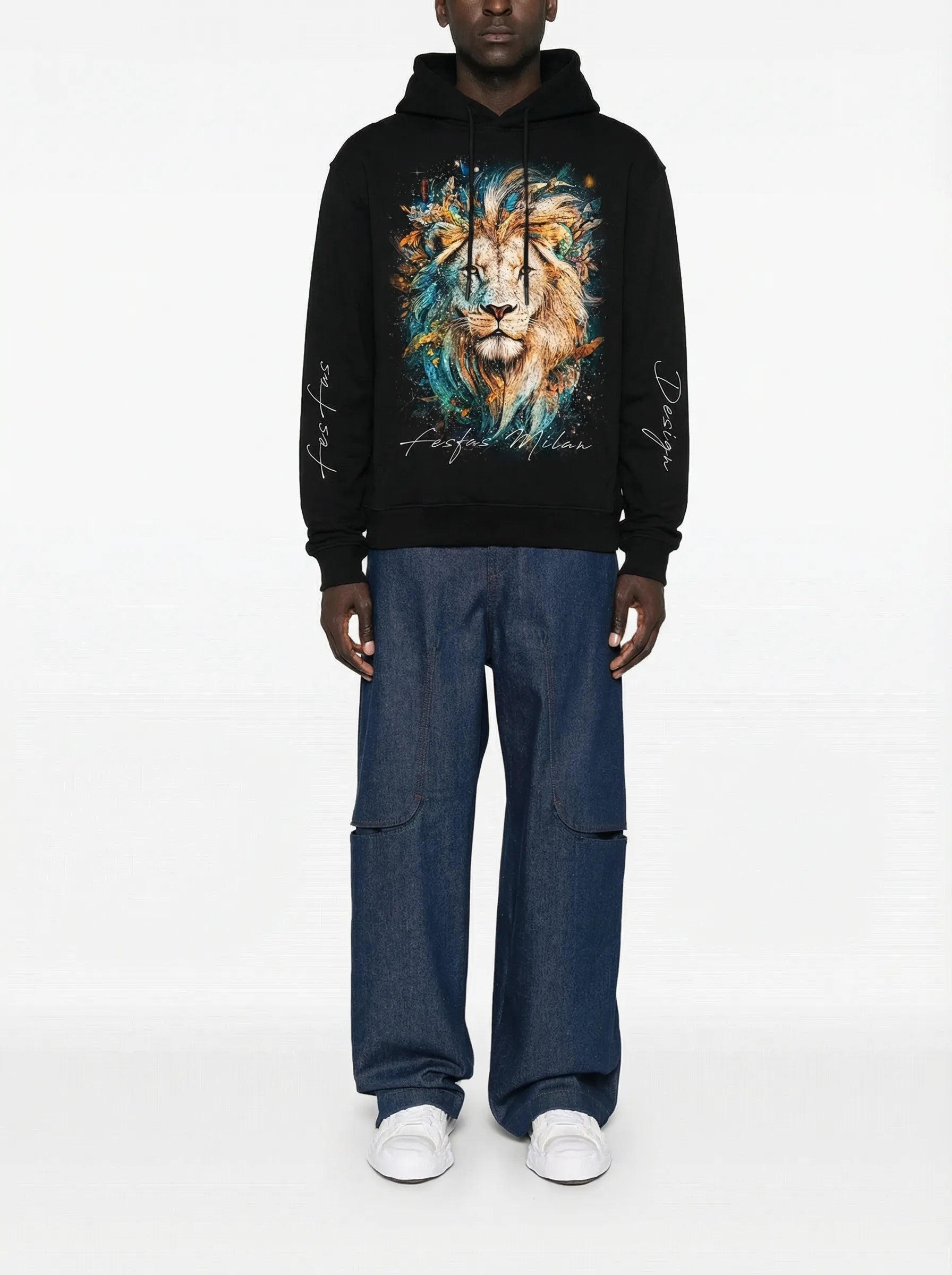 Áo hoodie FesFas in hình sư tử