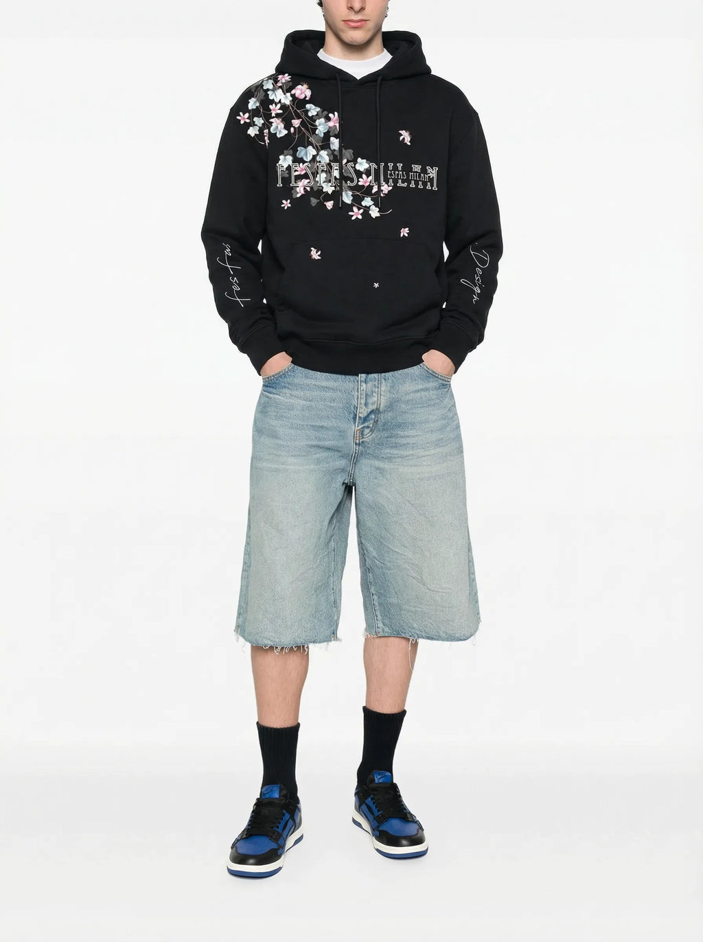 Áo hoodie FesFas in hình hoa