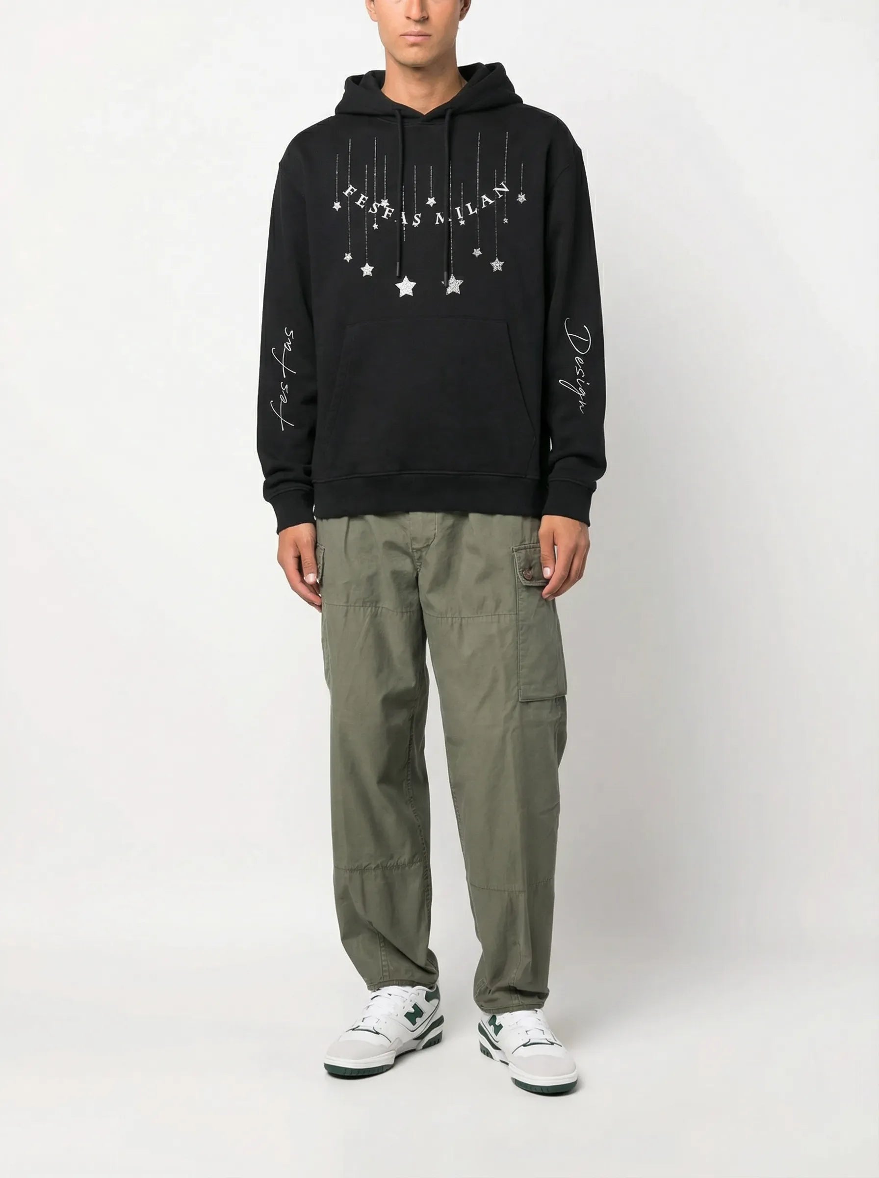Áo hoodie FesFas in hình sparkling những vì sao