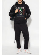 Áo hoodie FesFas in hình thỏ | Đen | Unisex