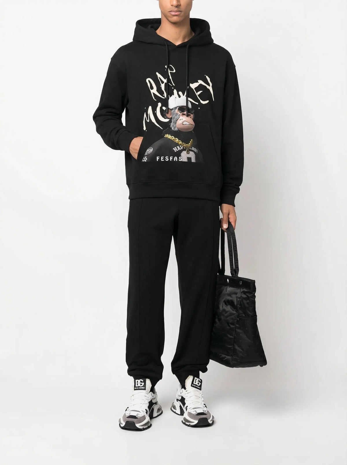 Áo hoodie FesFas in hình rap khỉ
