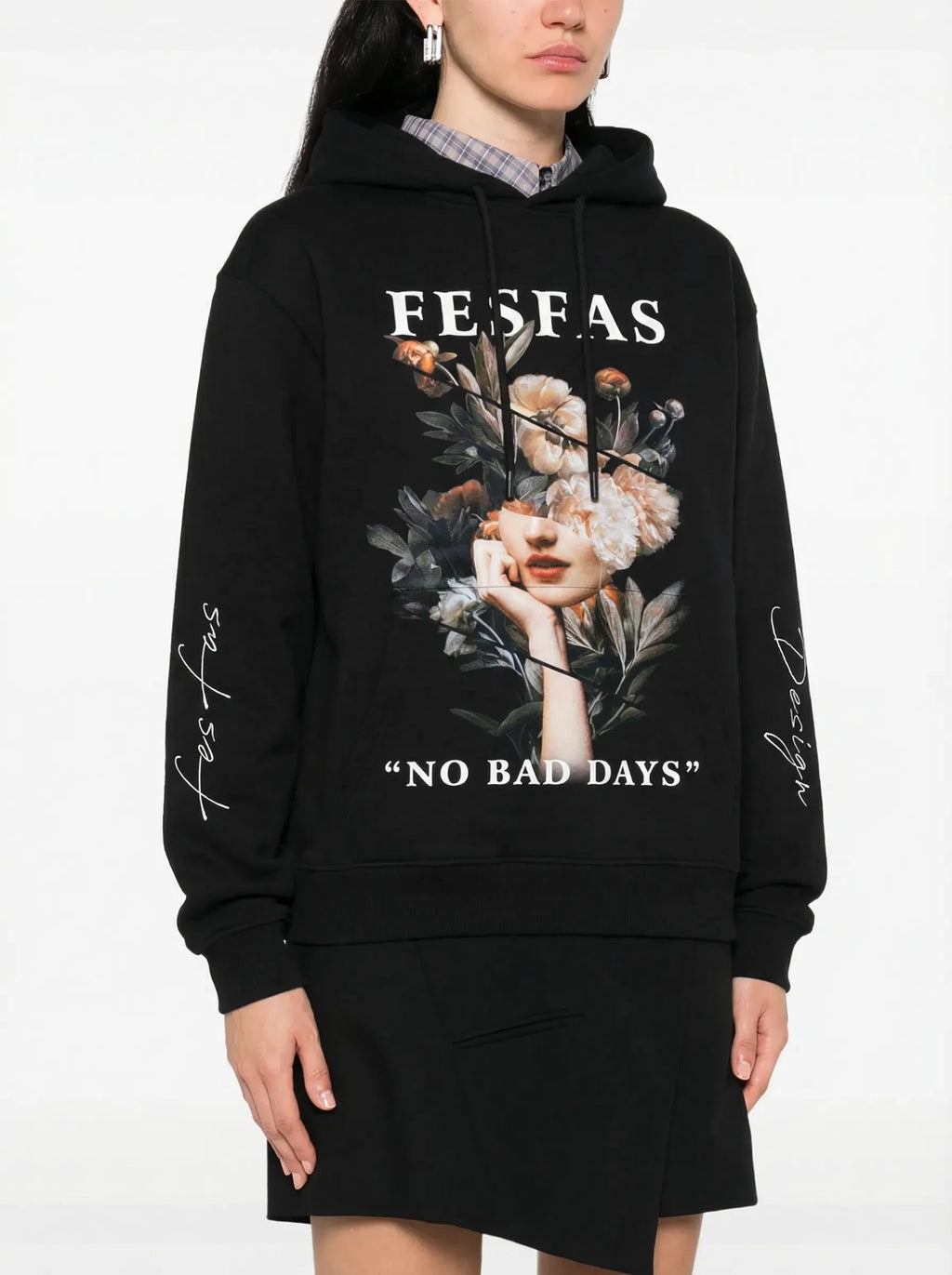 Áo hoodie FesFas in hình hoa