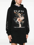 Áo hoodie FesFas in hình hoa