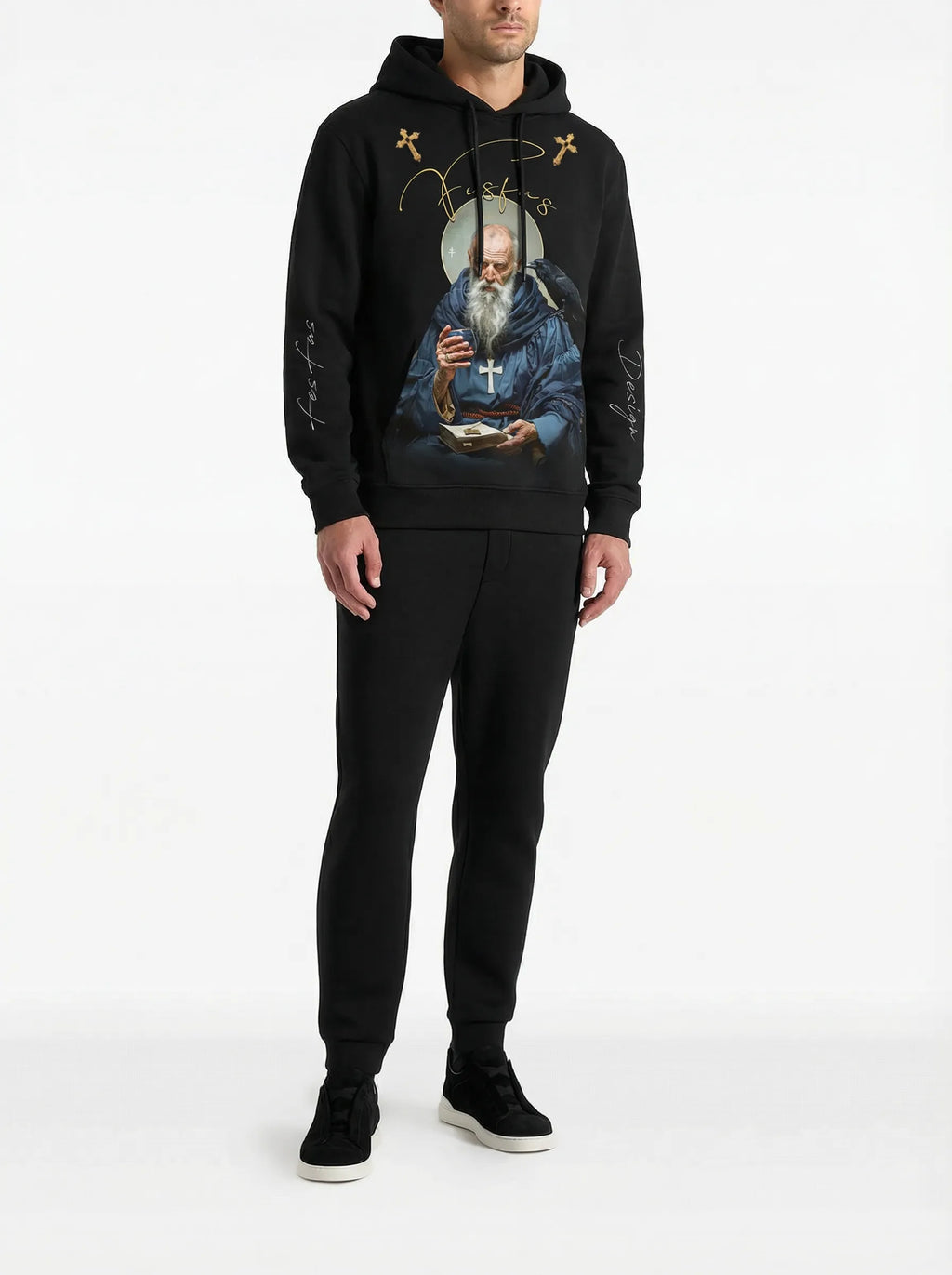 Áo hoodie FesFas in hình tu sĩ