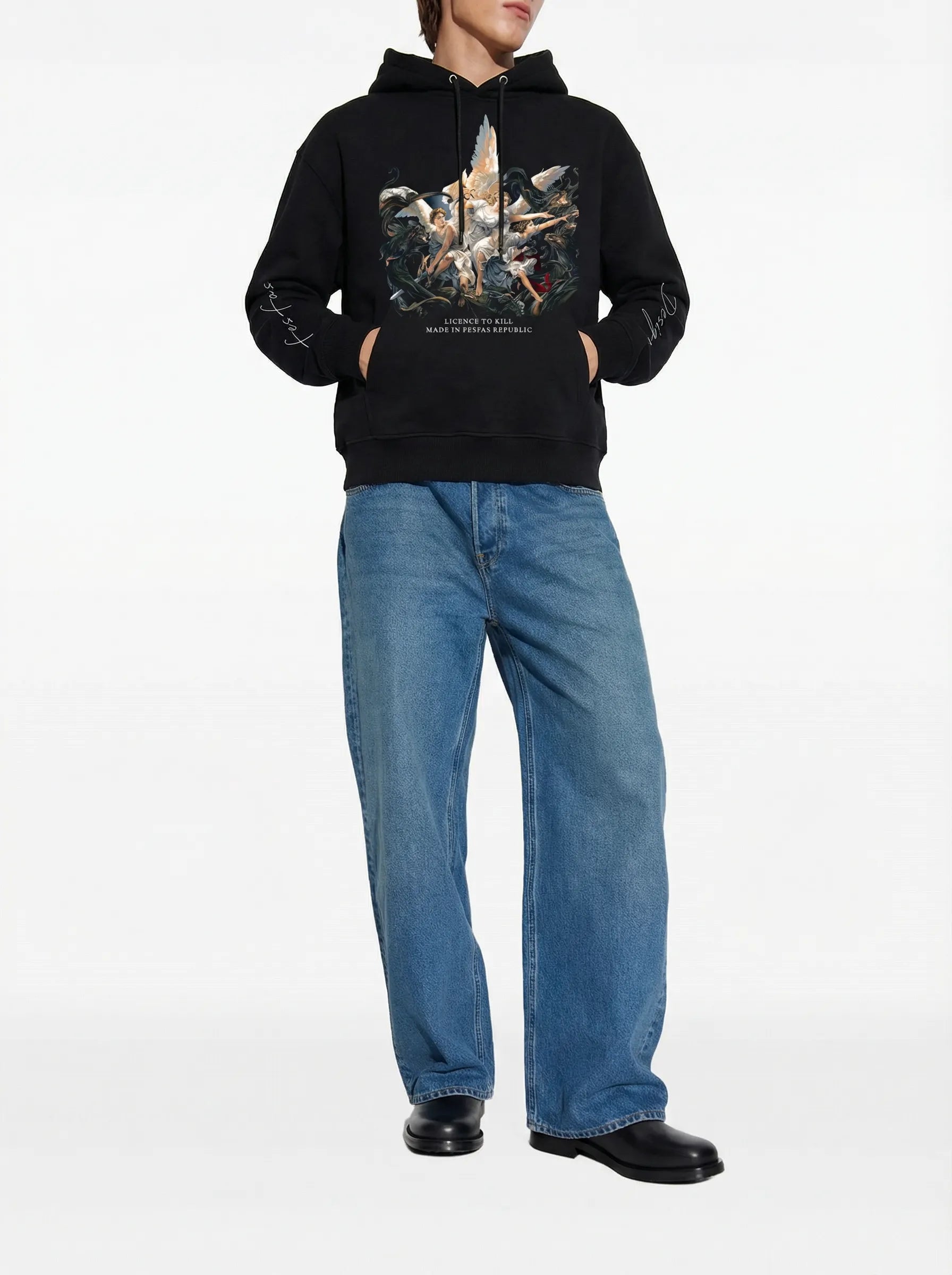 Áo hoodie FesFas in hình thiên thần