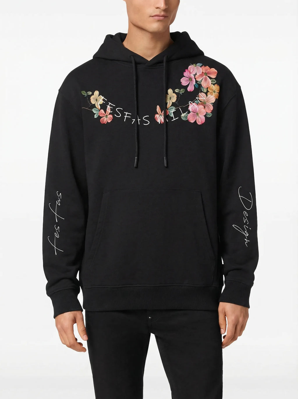 Áo hoodie FesFas in hình hoa