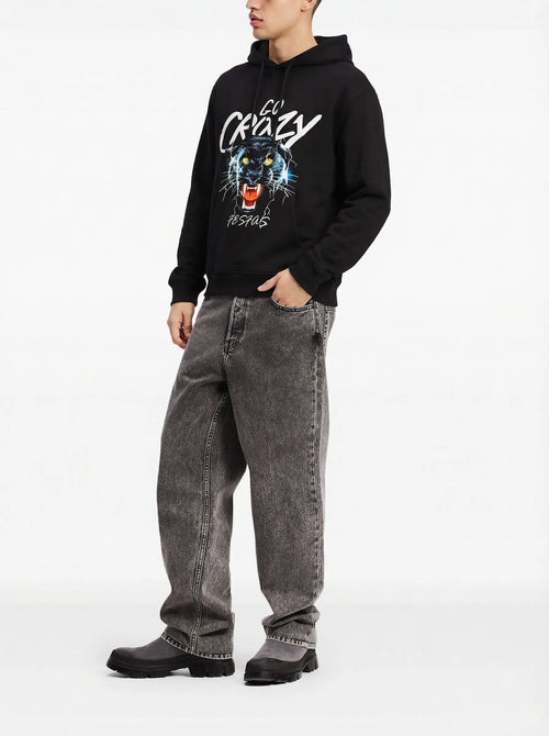 Áo hoodie FesFas in hình báo đen