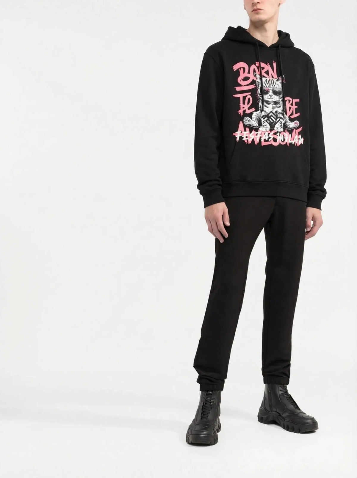 Áo hoodie FesFas in hình mèo
