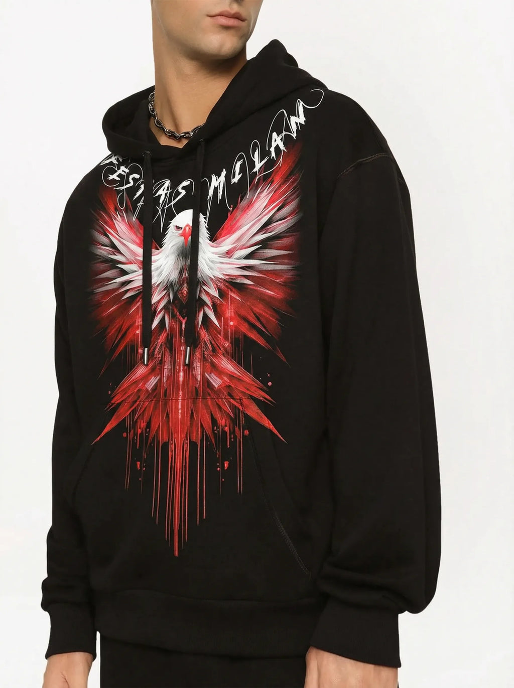 Áo hoodie FesFas in hình đỏ đại bàng
