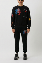 FesFas graphic-print Sweatshirt Set | Black | Men