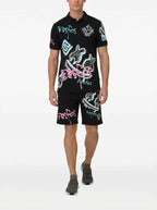 FesFas Hologram-print | Bộ Polo | Nam | Màu Đen