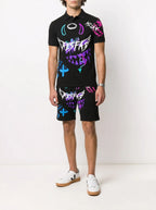 FesFas Hologram-print | Bộ Polo | Nam | Màu Đen