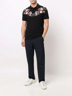 Áo polo FesFas in hình hoa