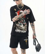 Bộ áo thun và quần short FesFas in hình thiên thần