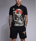 Bộ áo polo và quần short FesFas in hình thiên thần