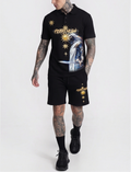 Bộ áo polo và quần short FesFas in hình hiệp sĩ