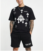 Bộ áo thun và quần short FesFas in hình thánh giá