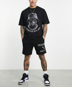 Bộ áo thun và quần short FesFas in hình hidden boss