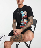 Bộ áo thun và quần short FesFas in hình đa sắc gấu