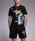 Bộ áo thun và quần short FesFas in hình hiệp sĩ