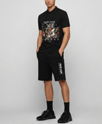 Bộ áo polo và quần short FesFas in hình họa tiết
