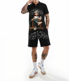 Bộ áo polo và quần short FesFas in hình chàng trai thư thái