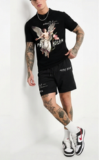 Bộ áo polo và quần short FesFas in hình thiên thần