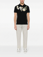 FesFas flowers-print | Bộ Polo | Nam | Màu Đen