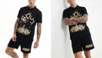 FesFas doberman-print | Bộ Polo | Nam | Màu Đen