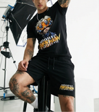 FesFas tiger eyes-print | Bộ T-Shirt | Nam | Màu Đen