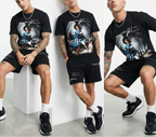 Bộ áo thun và quần short FesFas in hình hộ vệ thiên đường
