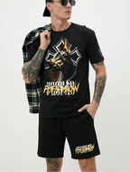 FesFas doberman-print | Bộ T-Shirt | Nam | Màu Đen