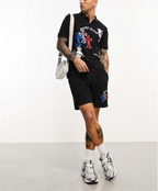 FesFas graphic-print | Bộ Polo | Nam | Màu Đen
