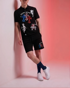 FesFas graphic-print | Bộ Polo | Nam | Màu Đen