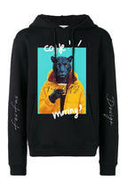 Áo hoodie FesFas in hình báo đen rực lửa