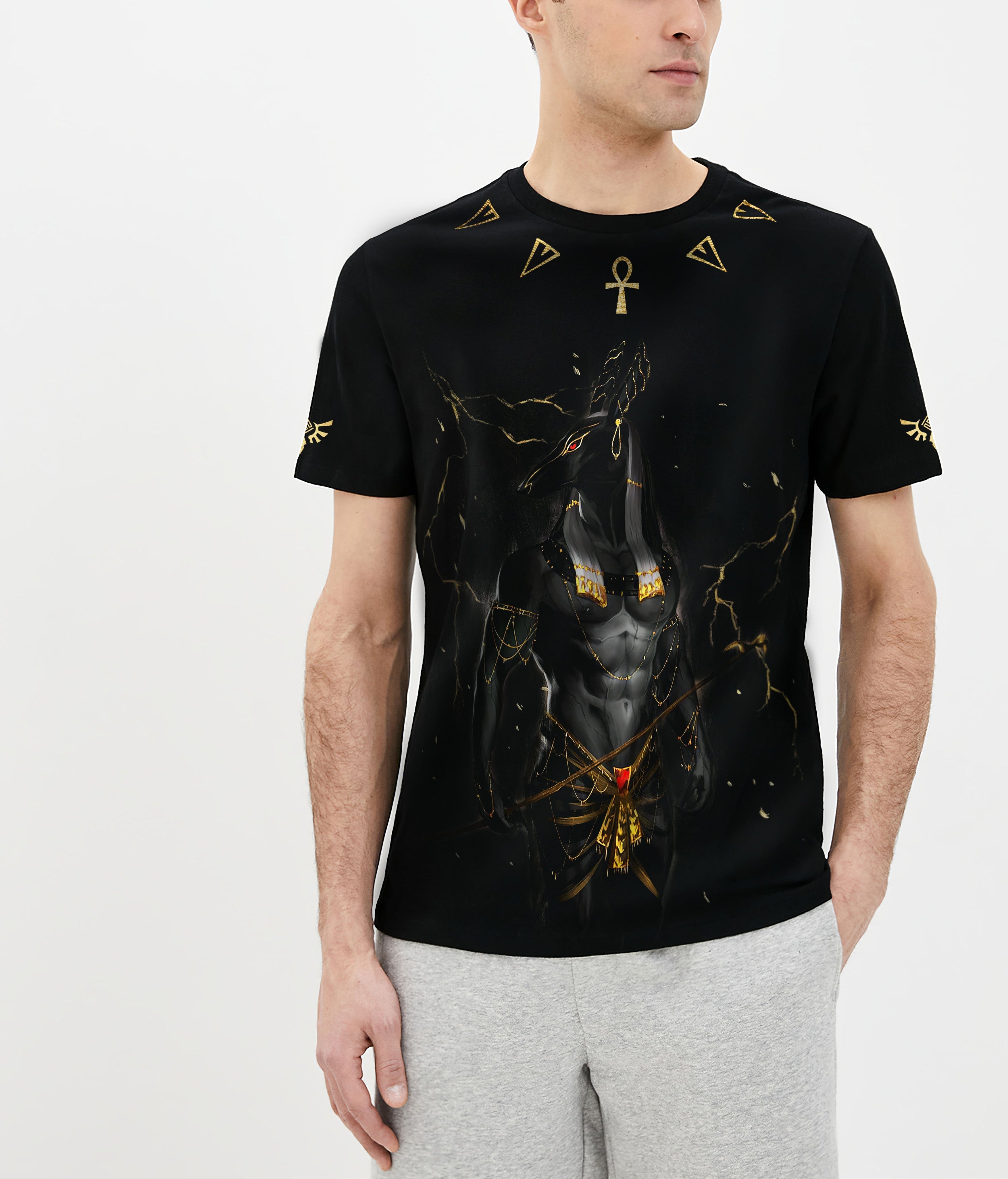 Áo thun FesFas in hình anubis