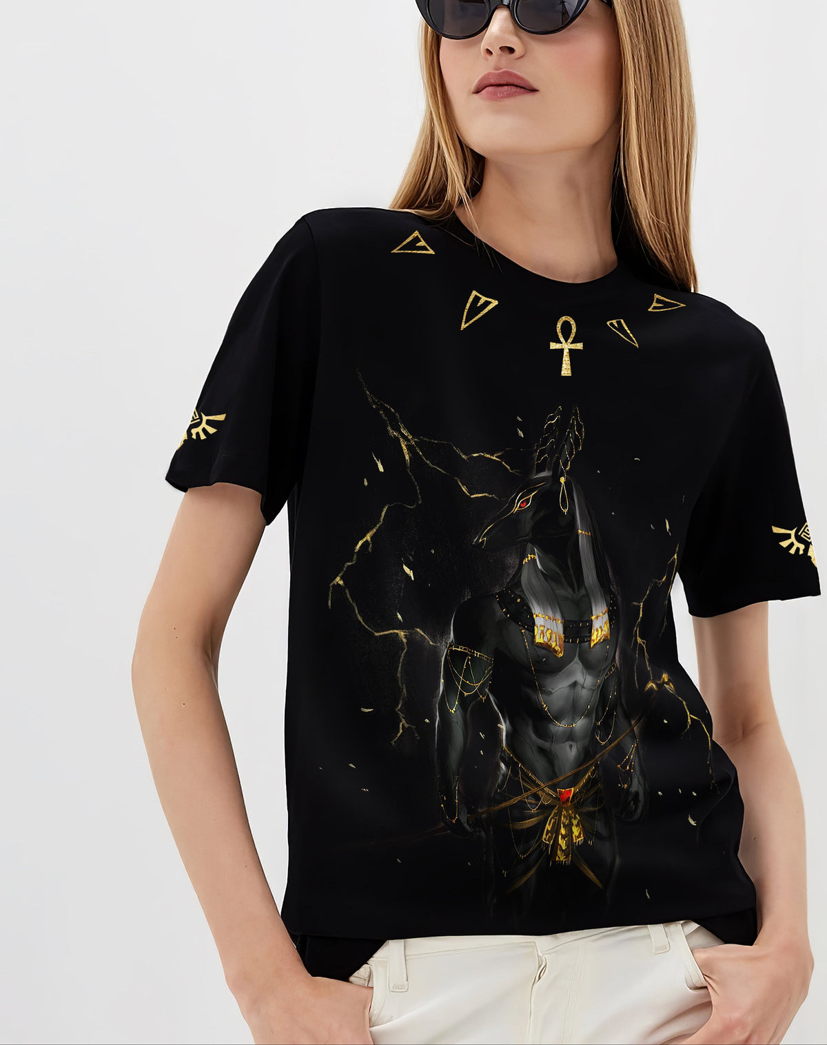 Áo thun FesFas in hình anubis