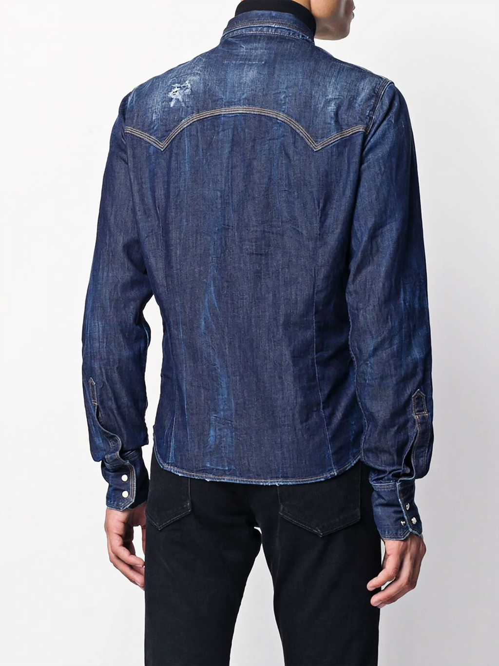 Trang phục denim hiệu ứng khói FesFas | Xanh navy | Nam