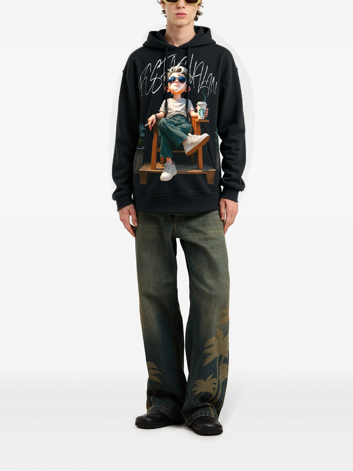 Bộ hoodie FesFas in hình chàng trai