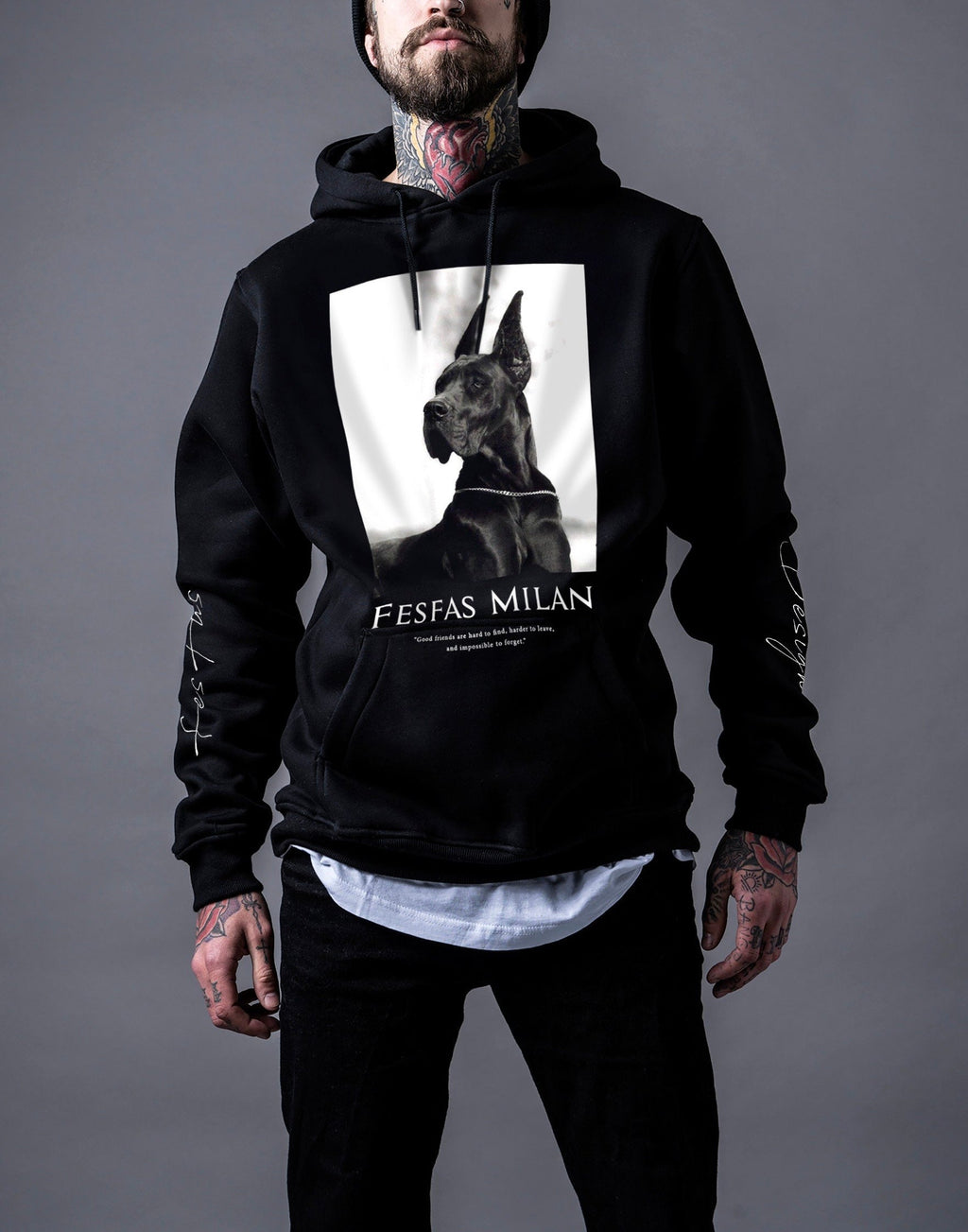 Áo hoodie FesFas in hình chú chó cá tính