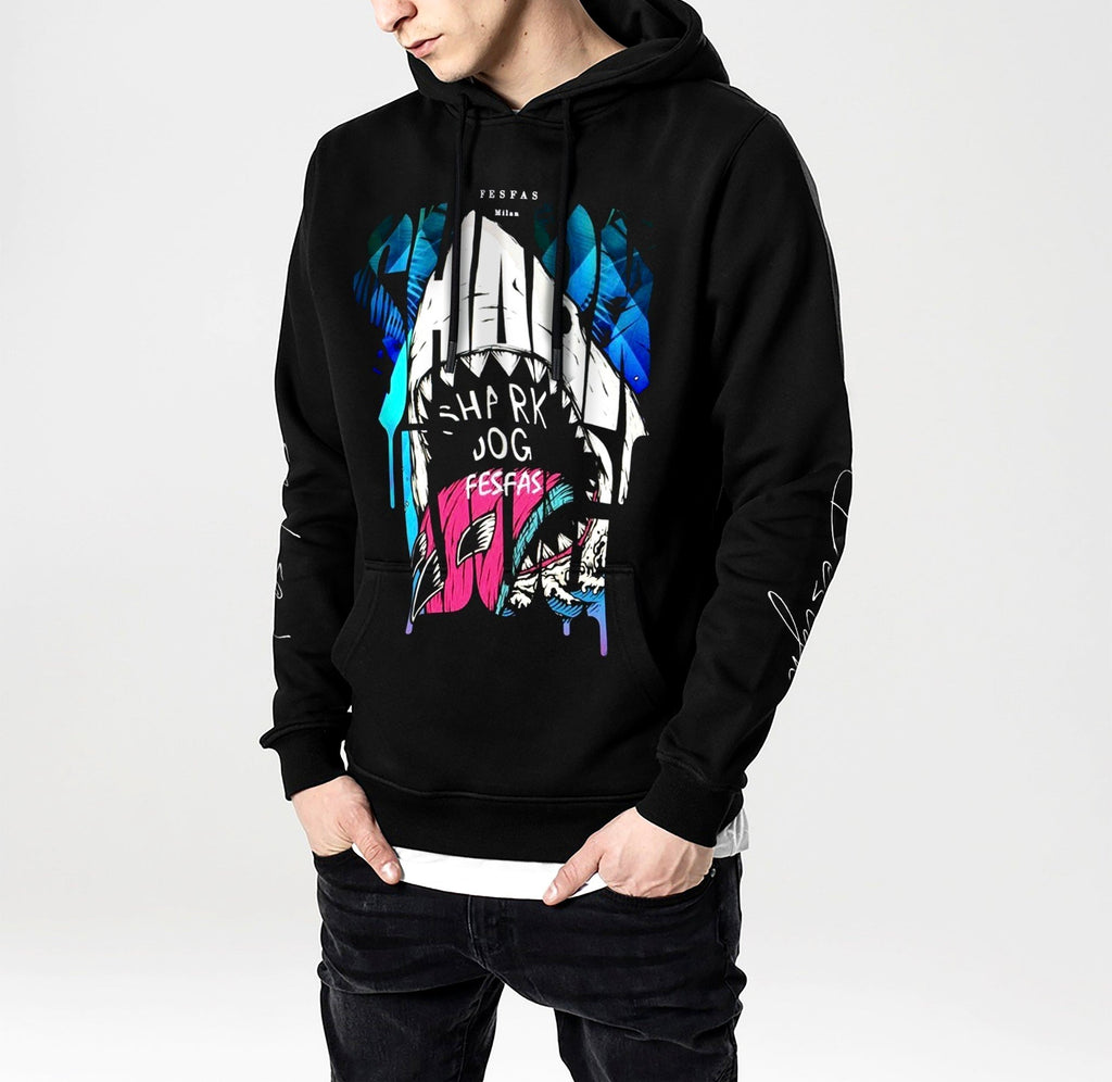 Áo hoodie FesFas in hình the cá mập