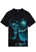 FesFas van Gogh-print | Áo Thun | Nam | Màu Đen