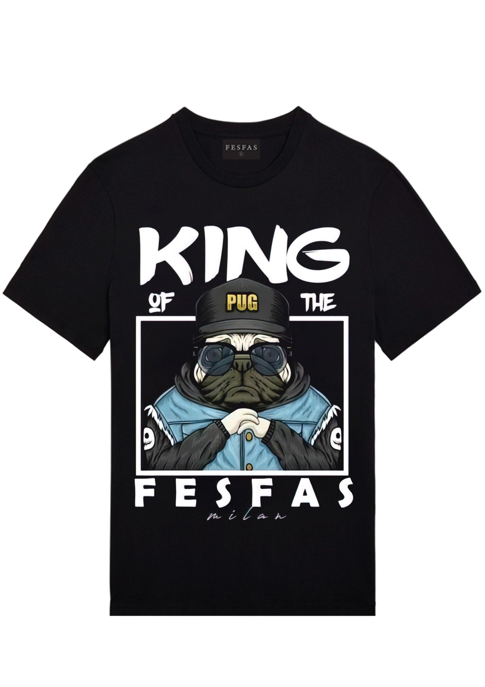 Áo thun FesFas in hình chó Pug