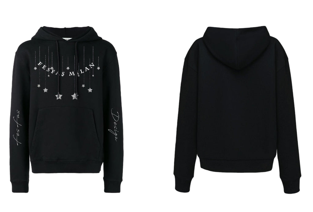 Áo hoodie FesFas in hình sparkling những vì sao