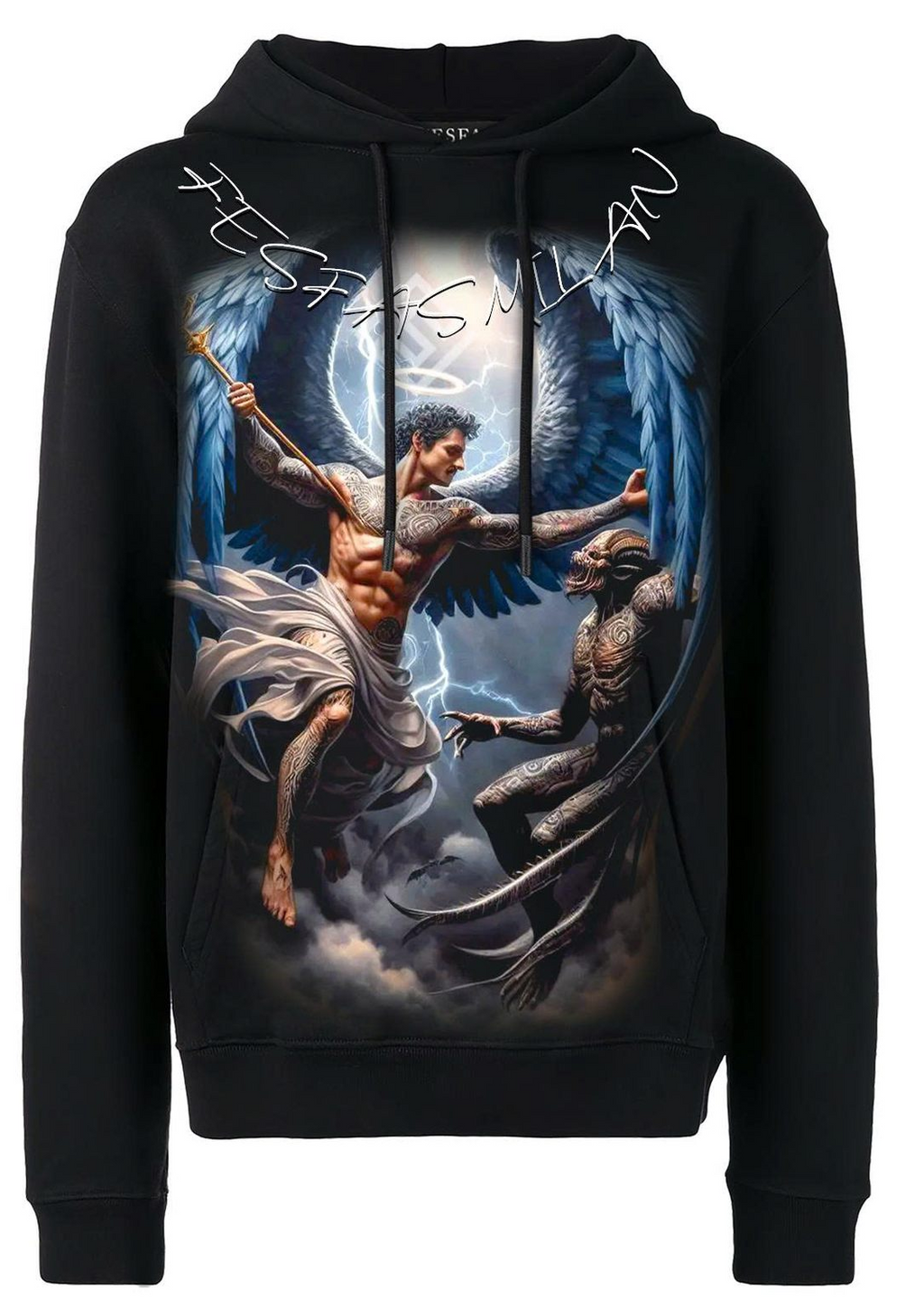 Áo hoodie FesFas in hình thiên thần