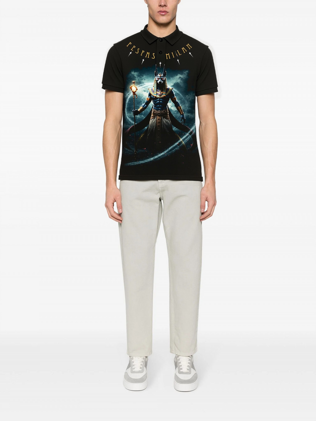 Áo polo FesFas in hình anubis