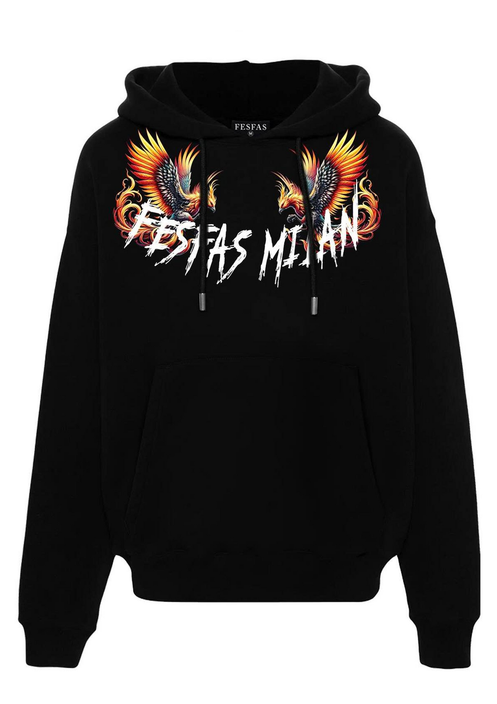 Áo hoodie FesFas in hình phượng hoàng lửa